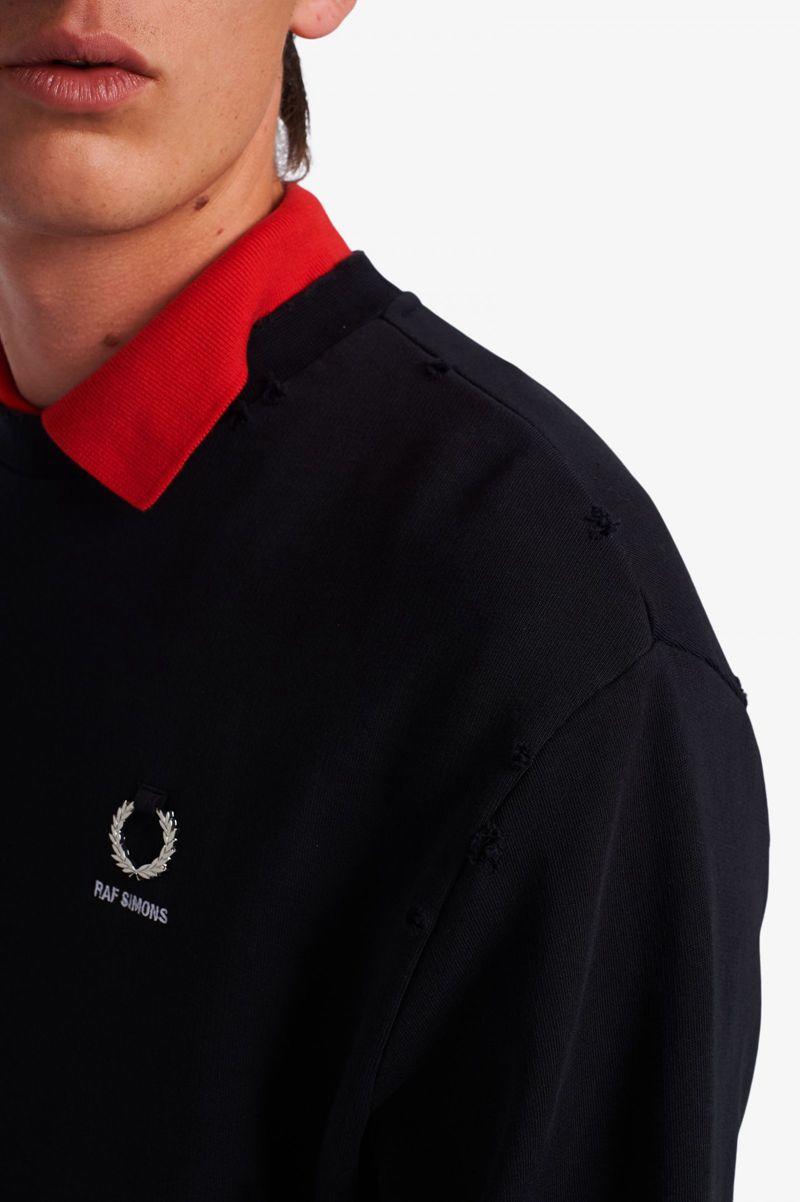 Black Fred Perry SM1952 Men's Sweatshirts | PH 1603NWYB